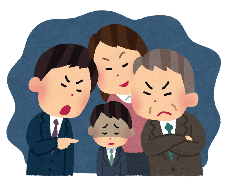 パワハラを受けるイメージ