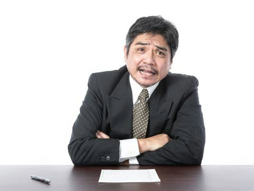 ドヤ顔で説教する上司