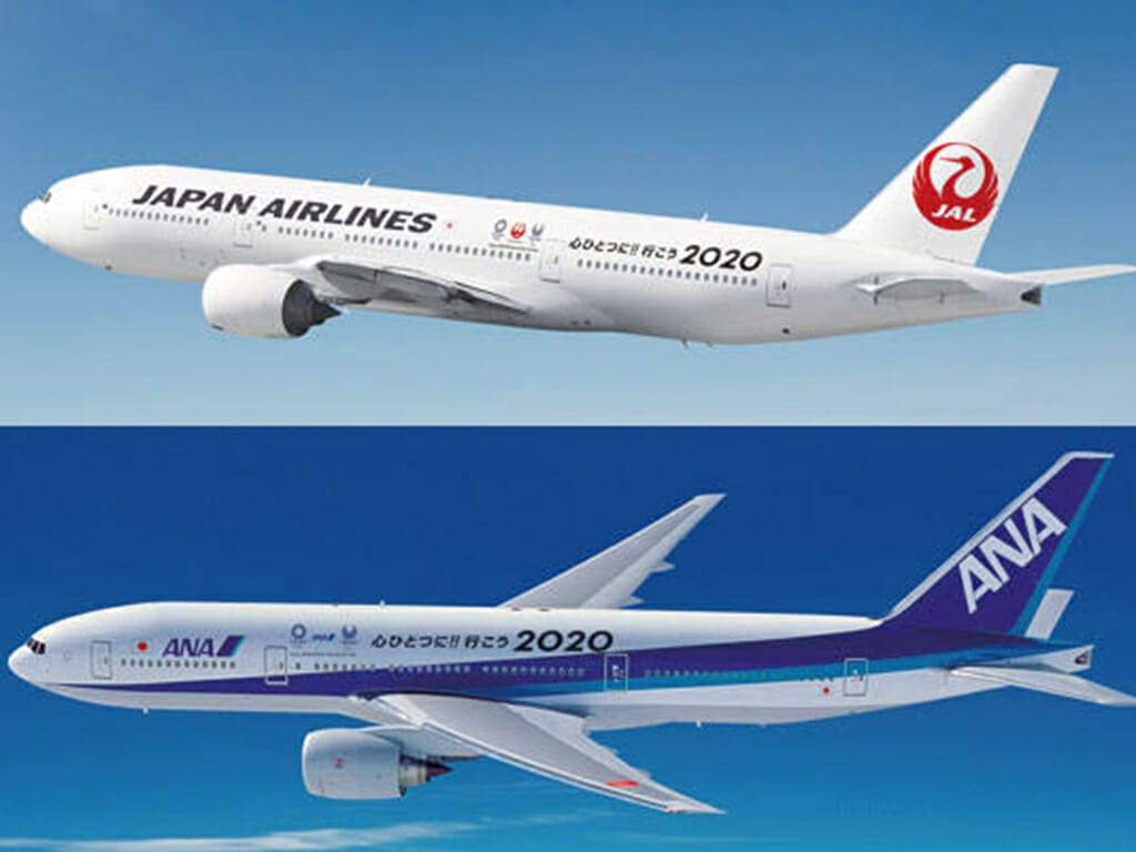 JALとANAの機体