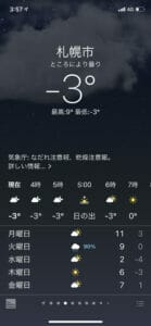 札幌市の気温