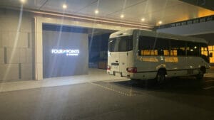 「フォーポイントバイシェラトン名古屋・中部国際空港」の送迎バス