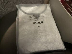 カタール航空QSuiteのパジャマ