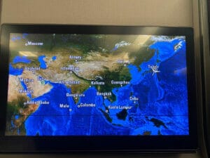 カタール航空のフライトマップ