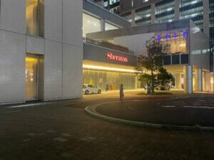 シェラトングランドホテル広島のエントランス