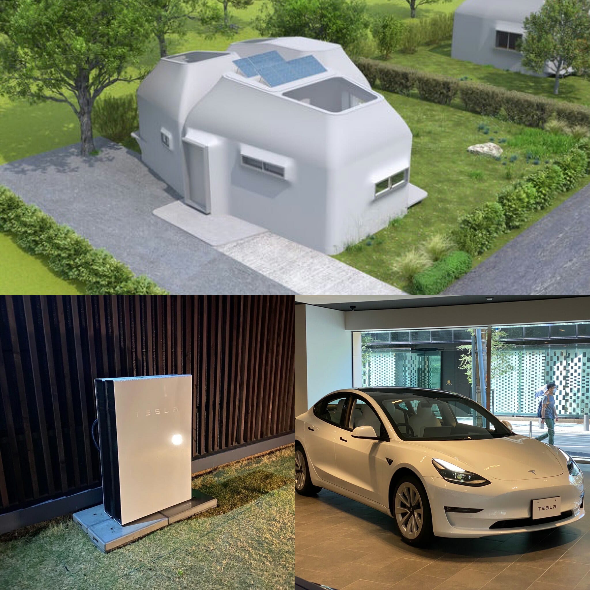 3Dプリンター住宅とテスラ