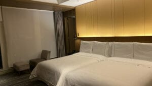 ウエスティンホテル仙台のプレミアルームのベッド